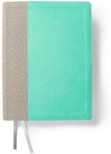 CSB Lifeway Women's Bible, Gray/Mint LeatherTouch, Black Letter, Single-Column, Wide-Margins, Devotions, Articles, Word Studies, Character Profiles, Easy-to-Read Bible Serif Type