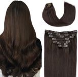 SURNEL Clip in Hair Extensions Dark