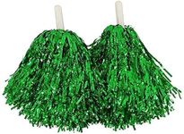 LUDALY One Pairs Cheer Leading Pom Poms (Green)