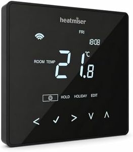 Heatmiser NeoStat Wifi Carbon Black Neo Wifi Series Smart Programmable Room Thermostat UFH Underfloor Heating - No NeoHub required