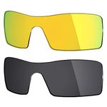 Mryok 2 Pair Polarized Replacement Lenses for Oakley Oil Rig Sunglass - Options