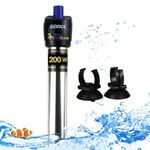 Sobo HC Series 200W Submersible Stainless Steel Aquarium Heater | Efficient Automatic Heating for Your Aquarium