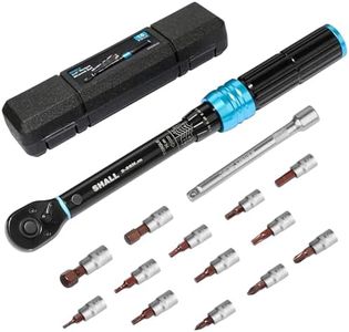 SHALL-Juego de llaves dinamométricas de 15 piezas de 1/4", (2-25 Nm), mantenimiento de bicicletas y motocicletas, con poste de extensión y caja de almacenamiento