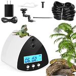 DAOTAILI Reptile Misting System Reptile Humidifiers Automatic Intelligent Rainforest Device with 3 PCS Spray Nozzles Reptile fogger Timing LCD Screen