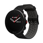 Polar Vantage M2 - Advanced Multisport Smart Watch - Integrated GPS, Wrist-Based Heart Monitor Daily Workouts - Sleep and Recovery Tracking - Music Controls, Weather, Phone Notifications Black/Grey