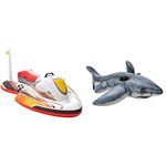 Wave Rider Ride-On & - Inflatable Shark - 173x107 cm