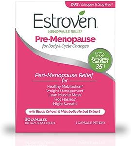 Estroven Peri/Menopause Support + Weight Management – With Ingredients to/Formulated to Help Reduce Hot Flashes & Night Sweats* – Helps Manage Menopausal Weight/Weight During Menopause* – 30 Capsules