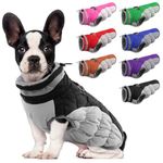 Lelepet Warm Dog Winter Coat Dog Coat Dog Cold Weather Coats Windproof Reflective Turtleneck Dog Fleece Vest with Harness Thick Fleece Dog Jacket Dog Coats for Small Medium Large Dogs, S, Black