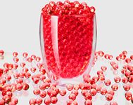 Eboot 20000 Pcs Red Water Beads Water Gel Jelly Pearls Soil Water Crystal for Floral Arrangement Vase Filler