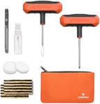 ETENWOLF Flat Tire Repair Kit with Plugs 16 Pcs, Heavy Duty Tire Plug Kit for Car, Motorcycle, ATV, Jeep, Truck, Tractor (Vivid Orange)