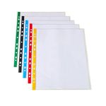 SUMMIT 100 Multi-Colour Punched Pockets A4