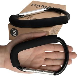 Hamala 6.4" Large Carabiner Clips, 2 Pack. Stroller Hooks, Organizer