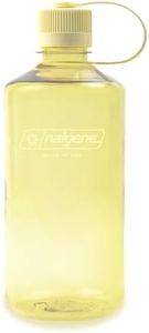 Nalgene Sustain Tritan BPA-Free Water Bottle Made with Material Derived from 50% Plastic Waste, 32 OZ, Narrow Mouth, Butter