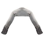 Bamboo Bubby Eczema Mitten Scratch Sleeves | Eczema Treatment Eczema Clothing, Gray Marle, 3-4YR