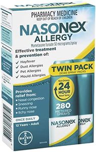 Nasonex Allergy Nasal Spray Twin Pack 2 x 140 Metered Sprays