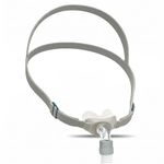 SYNOCARE CPAP Nasal Pillow Mask, Silicone Cushion Fit Pack with Headgear, Transparent Adjustable CPAP Mask for Sleep Apnea Therapy, Lightweight, Minimal-Contact, Breathable & Comfortable Fit