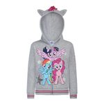 My Little Pony Girl's Roleplay Hoodie with 3D Ears, Grey, 10