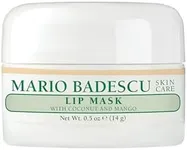 Mario Badescu Lip Mask with Coconut and Mango for All Skin Types, Overnight Lip Treatment Enriched With Skin Softening Coconut Oil, Sunflower Seed Oil and Hydrating Shea Butter, 0.5 Ounces