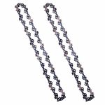 Abroman 2 Pack S40 10 Inch Chainsaw Chain 3/8" LP Pitch .050" Gauge 40 Drive Links Compatible with Remington Craftsman Poulan Worx Ryobi Greenworks SWJ803E SWJ807E Saw Chain