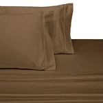 Solid Taupe King Size Microfiber Attached Waterbed Sheets With Pole Attachment.Pole not included