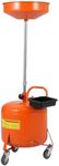 GarveeTech 8 Gallon Oil Drain Tank, Portable Oil Drain Container with Adjustable Funnel Height 28"-62", Air Operated Drainage Fluid Fuel Transfer Drainage with 360° Wheels & Toolbox