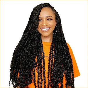 Pelokaa Passion Twist Hair - 24 Inch 7packs Dark Brown Water Wave Crochet Braids Synthetic Braiding Hair Extensions (24 Inch 7Packs, #2)