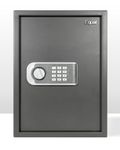 Equal 48L SecureLitePro Safe Locker for Home | Economic Electronic Safe Locker with Programmable Pincode Access and Mechanical Emergency Key | 3 Years Limited Warranty | 48 Liter - Grey