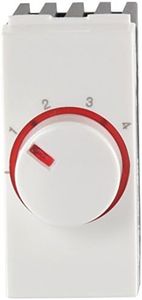 GM AA 1039 10Amp 1 Module Fan Regulator (White, Glossy)