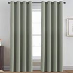 H.VERSAILTEX Blackout Curtain for Living Room Thermal Insulated Window Treatment Curtain Extra Long 108 inch Length Energy Saving Solid Grommet Top Blackout Drape, One Panel, Sage