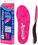 Powerstep Pinnacle Pink Orthotics for Women - Arch Support Inserts for Pain Relief & Plantar Fasciitis - Firm + Flexible for Increased Comfort, Stability and Control from Pronation