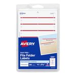 Avery Permanent 1/3 Cut File Folder Labels-0.68-Inch Widthx3.43-Inch Length-252/Pack