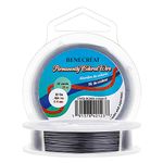 BENECREAT 22Gauge(0.6mm) Tarnish Resistant Black Wire Jewellery Making Copper Wire, 20M/22Yard