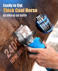 oneisall Cordless Horse Clippers – Rechargeable Grooming Trimmer