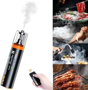 LENSGO, Mini macchina per nebbia portatile, colore nero, con telecomando wireless, per feste in casa, Halloween, Natale, matrimoni, spettacoli teatrali, fotografia (Smoke S)
