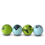 SPORTSPET Mini Bounce Dog Balls - Premium Rubber Dog Balls for Puppy Dogs (45mm) (Glow in the Dark (4 Pack))