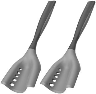 2 Pack Mincing Spatula Meat Chopper, Hamburger Grinder, Premium Heat Resistant Smasher for Ground Beef, Potato Mix Tool, Meat & Poultry Tenderizers-Black