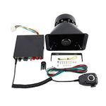 FreeTec Amplifier Police Siren 200W 12V Emergency Loudspeaker Amplifier Police Siren 8 Tones