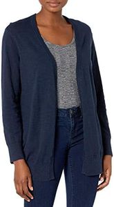 Nautica - Cardigan lungo da donna con apertura frontale - blu - M