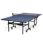 JOOLA Inside 15 - Professional MDF Indoor Table Tennis Table with Quick Clamp Ping Pong Net and Post Set - 10 Minute Easy Assembly - Ping Pong Table with Single Player Playback Mode