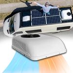 Mieligo RV Rooftop Air Conditioner w/Heat 12 Volt, Campervan 10000BTU 12V Air Conditioner, Rapid Cooling 12 Volt Air Conditioner 2 in 1 for Van, RV, Yacht, Golf Carts, Road Machine, Caravan, Buses