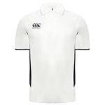 Canterbury Pro Junior Kids Off White Short Sleeve Cricket Shirt E732833 070