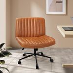 Oikiture Armless Office Chair with 