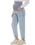 POSHGLAM Women's Maternity Jeans Ov