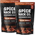 Cajun Creole Seasoning And Rubs - Spice Rack Co Cajun Creole Cajun Spices and Seasonings, No MSG, Non-GMO, and Gluten-Free Cajun Seasoning, Cajun Spices For Grilling, Frying, Roasting (2 Pack)