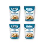 LIVIVA Organic Shirataki Pasta with Oat Fiber - Penne, Low-Calorie, Non-GMO, Gluten Free Pasta, Keto-Certified - Pack of 4