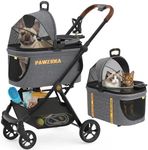 PAWZIDEA Pet Stroller 4 in 1, Dog S