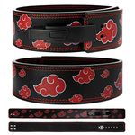 Akatsuki Weight Lifting Lever Belt | 10mm Premium Leather Weightlifting Belt for Powerlifting, Bodybuilding, Deadlift, Squats, Exercise Workout | Heavy Duty Best for Men & Women (Small)