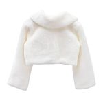 WRITWAA Toddlers Dresses Fur Shawl Kids Fur Coat Size Tippet Performance Shrug Kids White Dress Winter Winter- Plush Costumes Warm