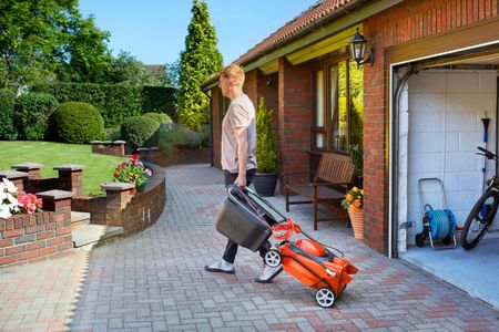 Flymo EasiStore 380R Electric Rotary Lawn Mower – 38cm, 45L Grass Box