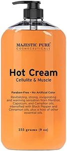 MAJESTIC PURE Hot Cream | Skin Tightening Sweat Cream, Cellulite Cream for Thighs and Butt | Moisturizing Cream for Women & Men | 9 Oz